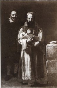 José de Ribera,Magdalena Ventura com o marido e o filho,1631